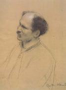 Half-Length Portrait with Three-Quarter View of an Older Man,from the Left (ceiling painting at the Burgtheater in Vienna) (mk20), Gustav Klimt